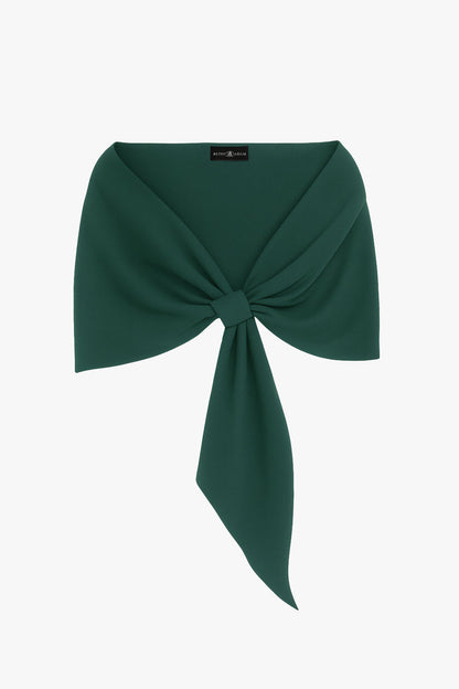 XSCAPE Midnight | Plus "Carol" Techno Scuba Pull Through Shawl Wrap | Betsy & Adam